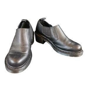 Dr. Doc Martens Cherry Black Oxford Shoes Size 9 L / 8 Men  Leather Slip On